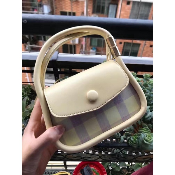 #MV28 Túi xách sọc caro viền bực siêu dễ thương