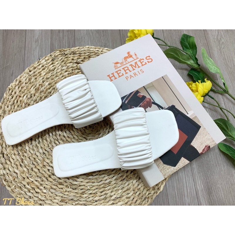 Dép bản nhúm thời trang TT Shoes mũi vuông sphoang04