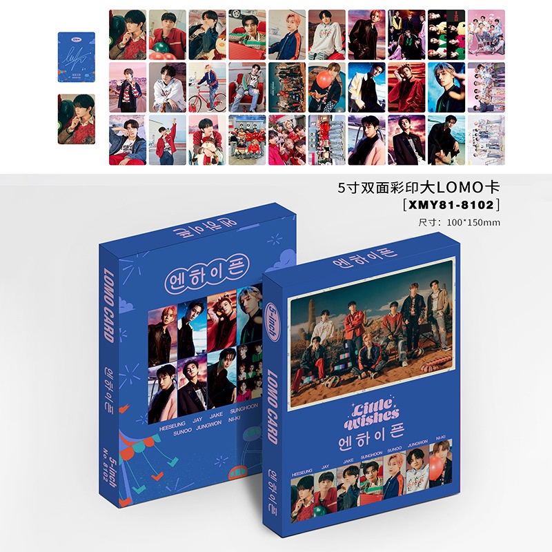 Hộp 30 Thẻ Hình Nhóm Nhạc Bts Blackpink ENHYPEN GOT7