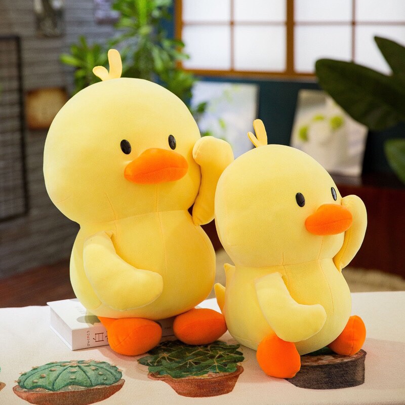 Thú Nhồi Bông Vịt Con Đáng Yêu Cute Co Giãn Mềm Mịn