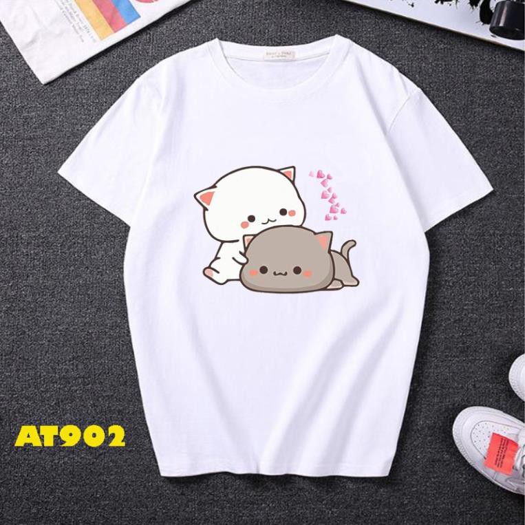 RẺ VÔ ĐỊCH- ÁO thun đôi nam nữ in hình đẽ thương kute gấu yêu dày dặn rẻ đẹp OTBI
