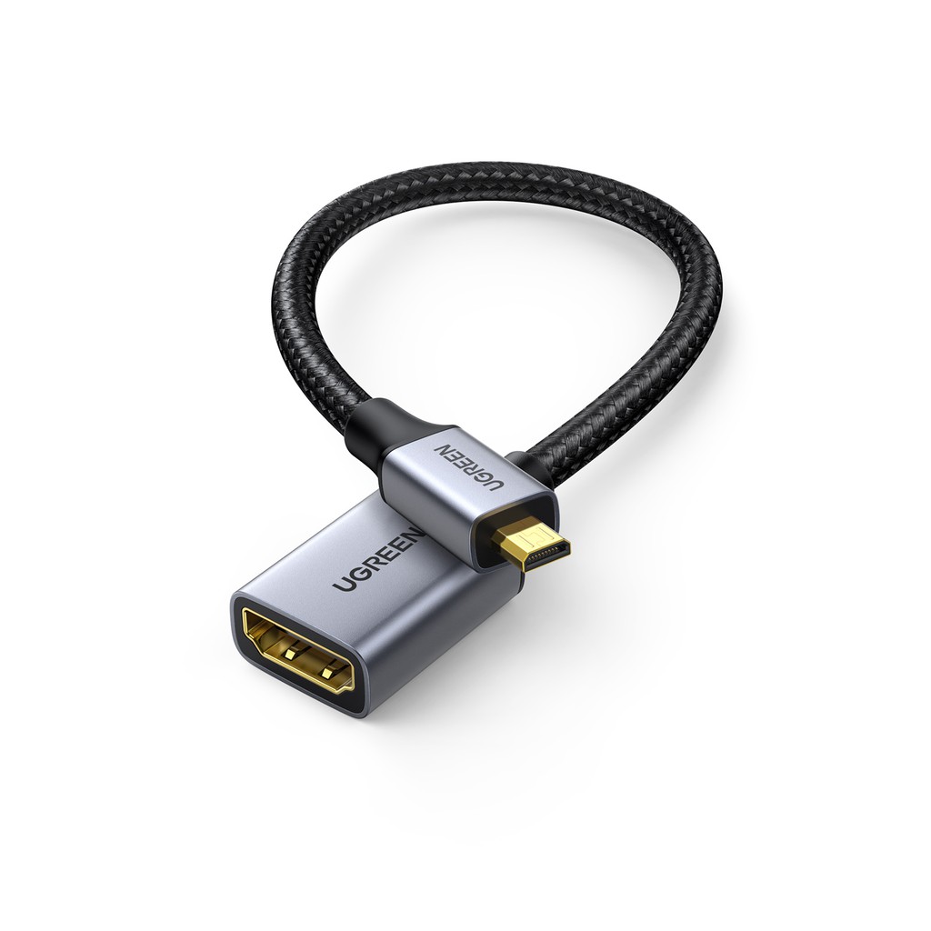 Cáp chuyển đổi UGREEN HD149 0.25m đầu cắm Micro HDMI sang HDMI
