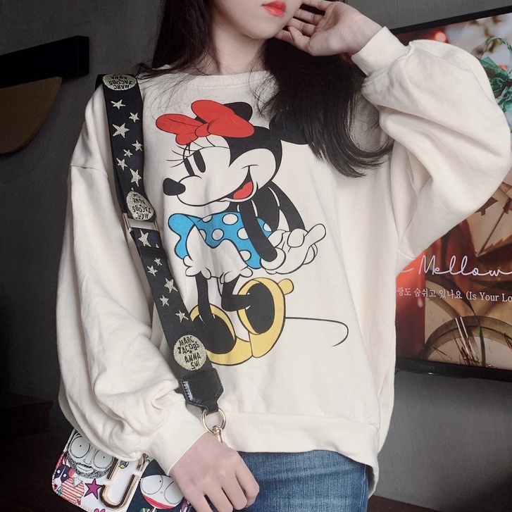 Áo sweater nữ tay dài phong cách Hàn Quốc