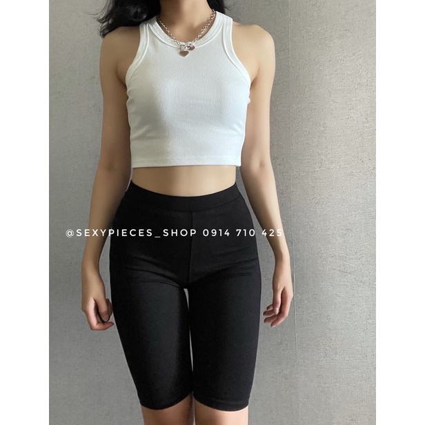 ✅ Quần lửng biker đen trơn chỉ 79k khi mua từ 2 cái-Hình thật do shop tự chụp 100%