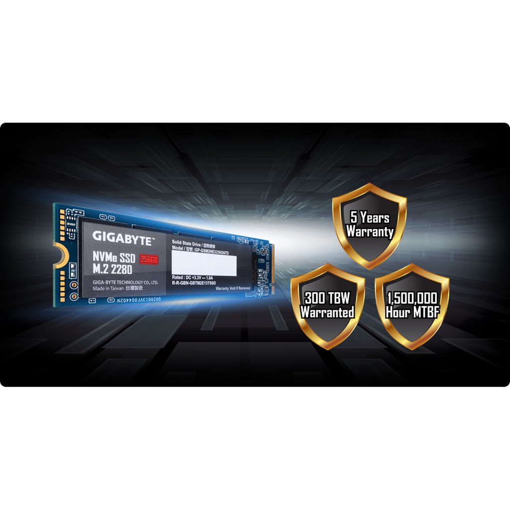 Ổ cứng SSD GIGABYTE M2 2280 256GB NVMe PCI-Express 3.0 x4 chính hãng BH 36 THÁNG-TRUNG TÂM MÁY TÍNH LONG THÀNH | BigBuy360 - bigbuy360.vn