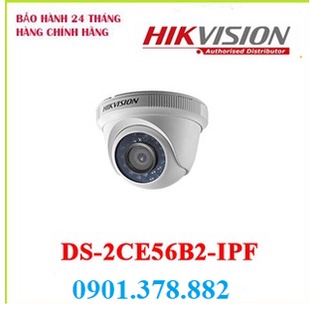 Camera HD-TVI Dome 4 in 1 hồng ngoại 2.0 Megapixel HIKVISION DS-2CE56B2-IPF