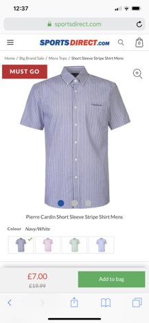 Sơ mi Pierre Cardin (có ảnh thật)