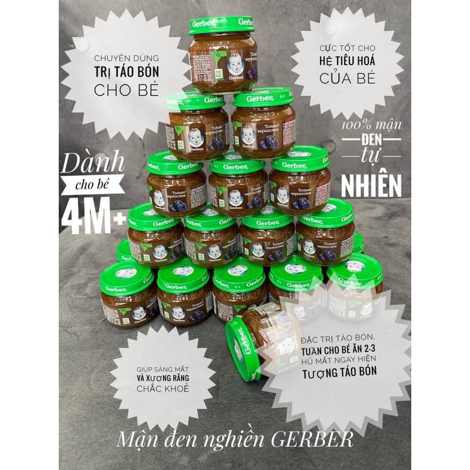 Mận Đen Nghiền Gerber Nga 80g