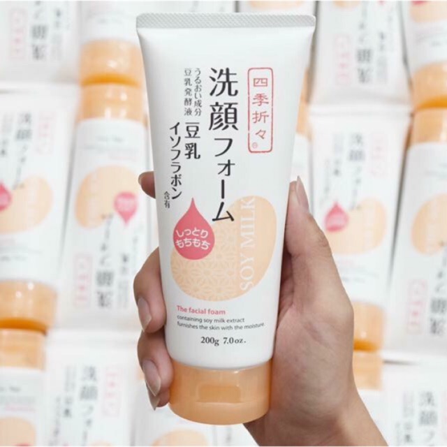 Sữa rửa mặt đậu nành Soy Milk The Facial Foam 200g (Japan)