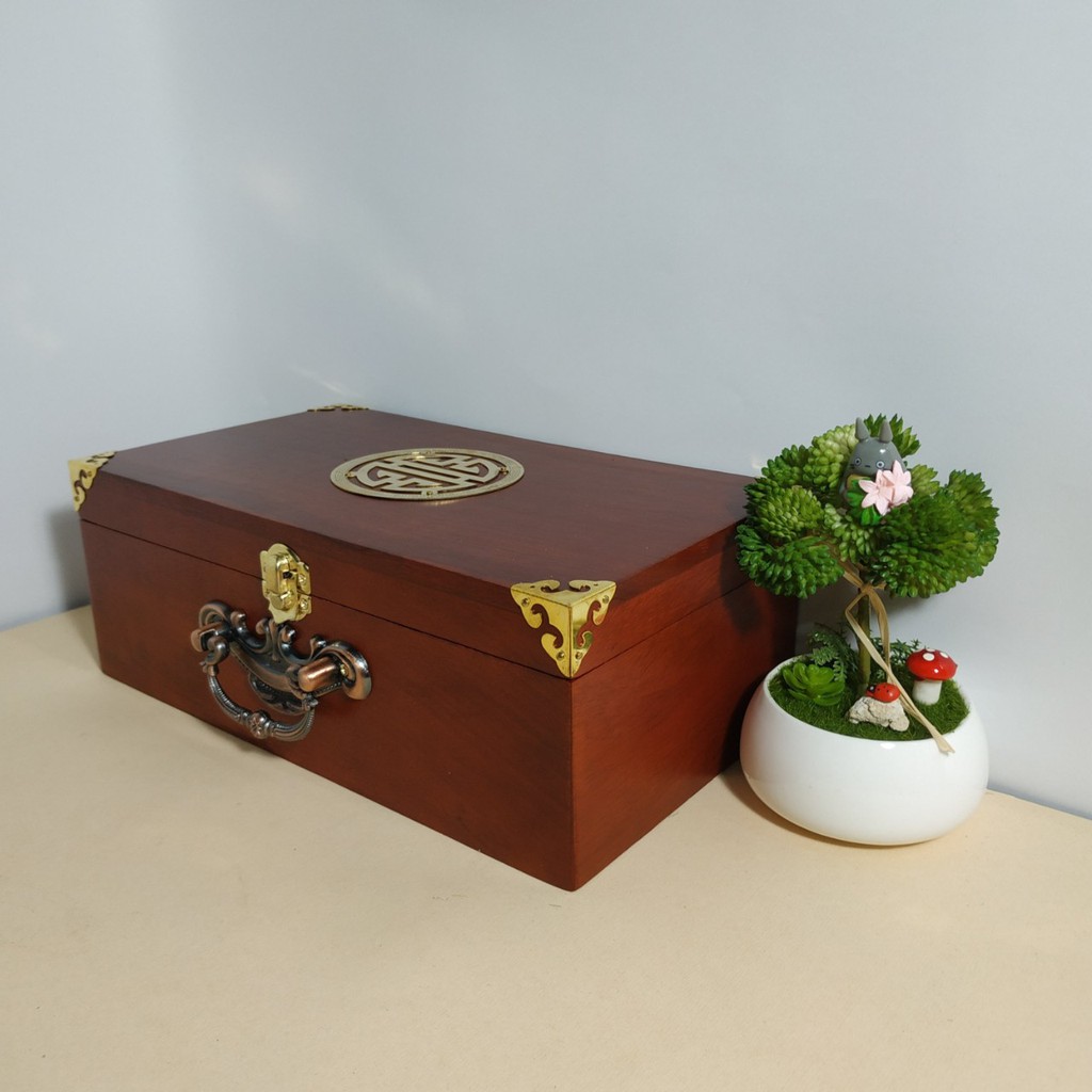 Hộp đựng trang sức GỖ HƯƠNG LOẠI CAO CẤP - SIZE ĐẠI 26CM