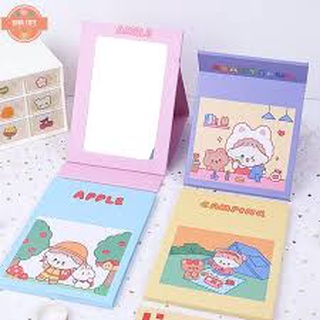 Gương giấy để bàn - gương giấy gấp đáng yêu -