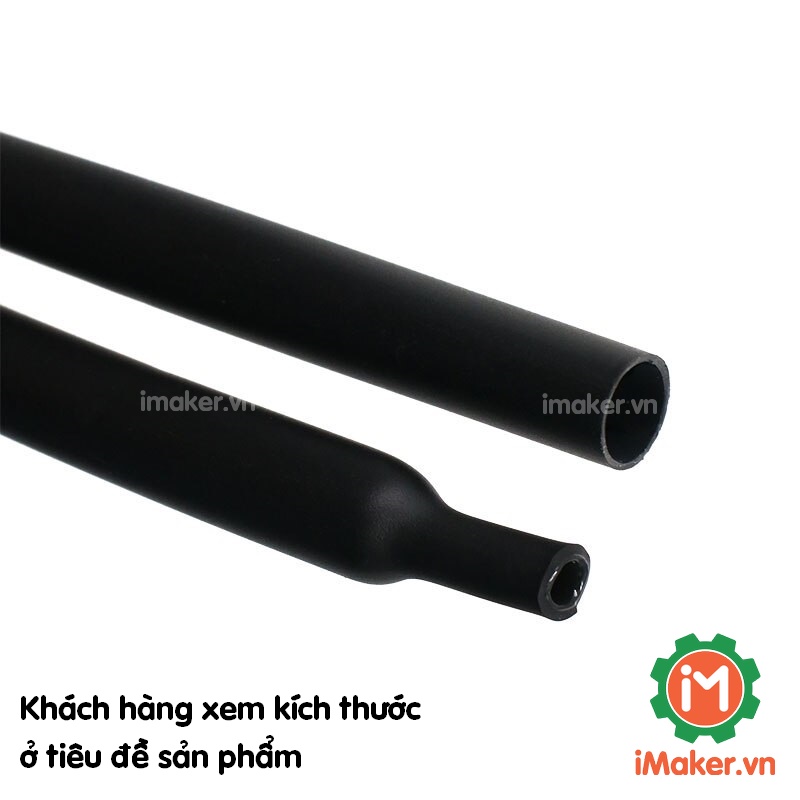 Ống Co Nhiệt Nhiều Kích Thước  - Dây co nhiệt màu đen