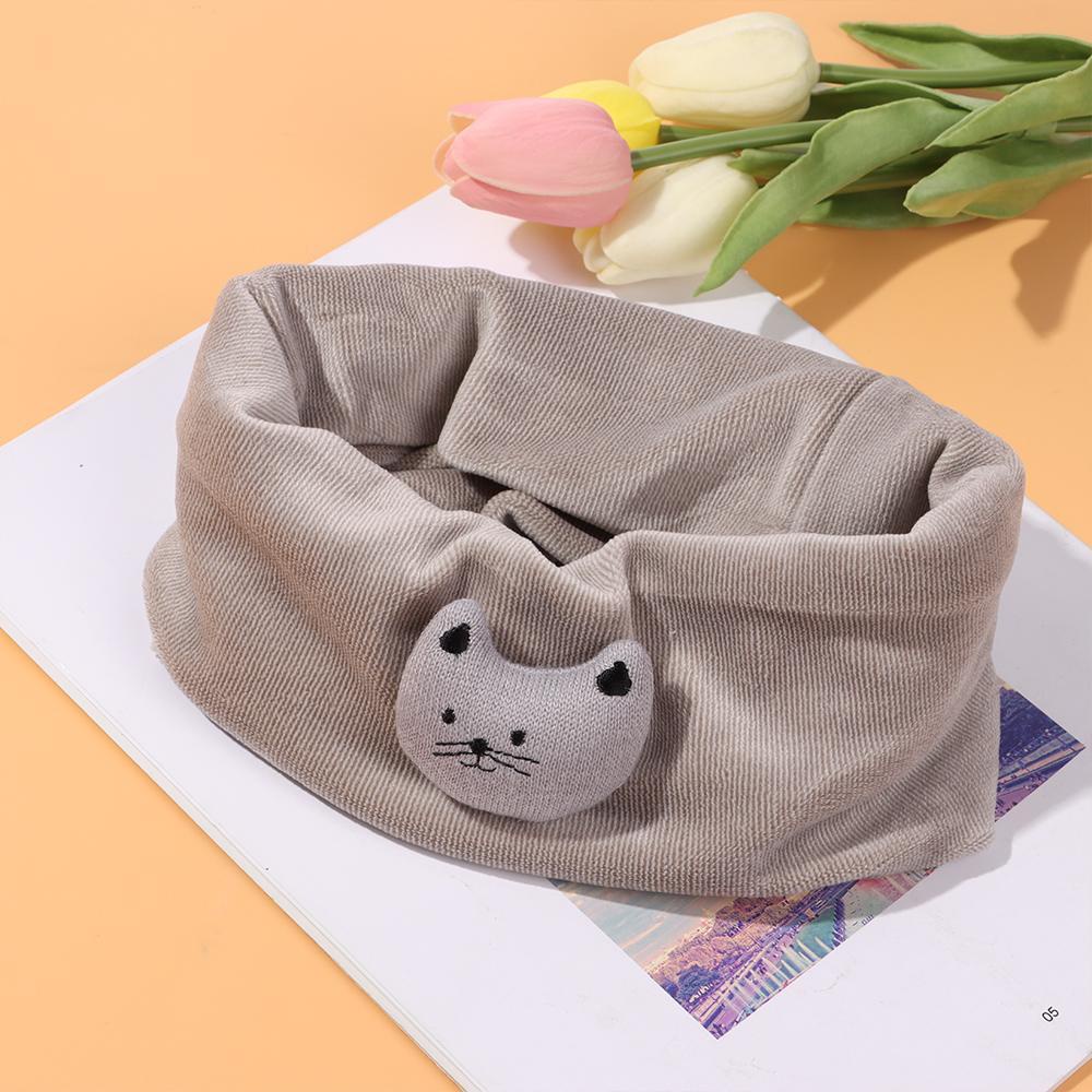 Khăn Choàng Cổ Co Giãn Dày Dặn Họa Tiết Hoạt Hình Cho Bé