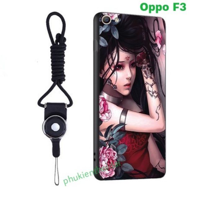Oppo F3 ốp lưng dẻo in 3D cao cấp