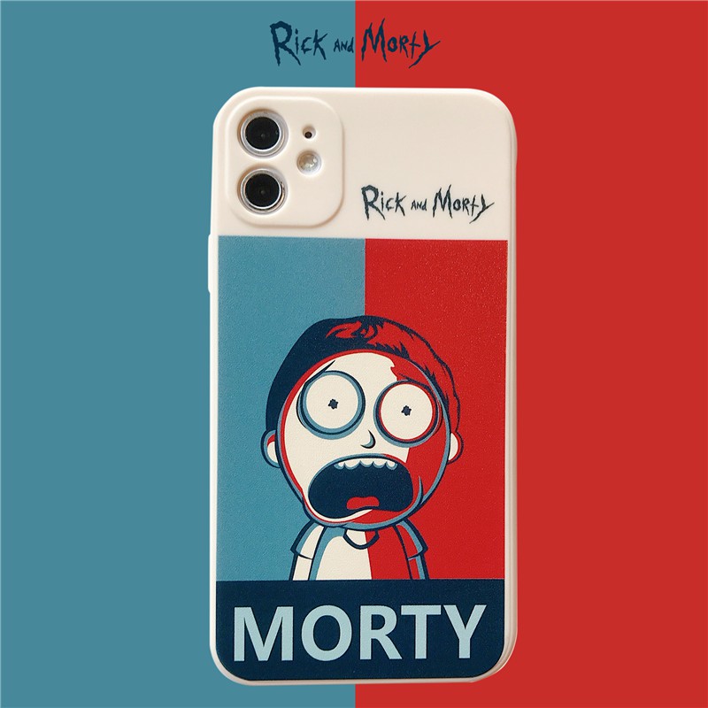 ốp điện thoại Silicone Mềm In Hình Hoạt Hình Rick And Morty Cho Iphone 11 12 Pro Max 12 Mini 6 6s 7 8 Plus Se 2020 X Xs Max Xr