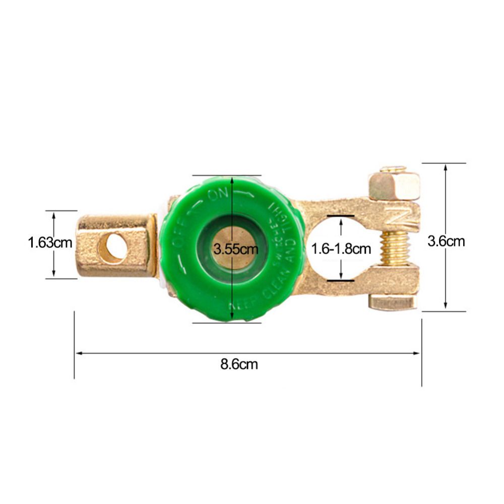 Công Tắc Ngắt Kết Nối Bình Ắc Quy Chuyên Nghiệp Bằng Hợp Kim Kẽm Tháo Lắp Nhanh Cho Xe Hơi/Xe Máy Tiện Dụng