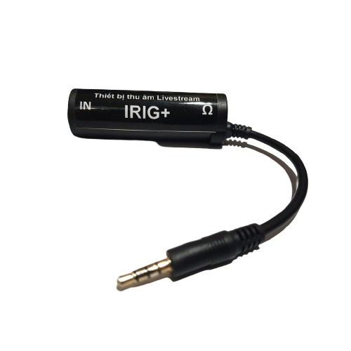 Thiết bị thu âm Livestream IRIG từ Mixer, Vang số, Ampli, Nhạc Cụ vào Điện Thoại giúp thu âm tiếng trong rõ không tạp âm