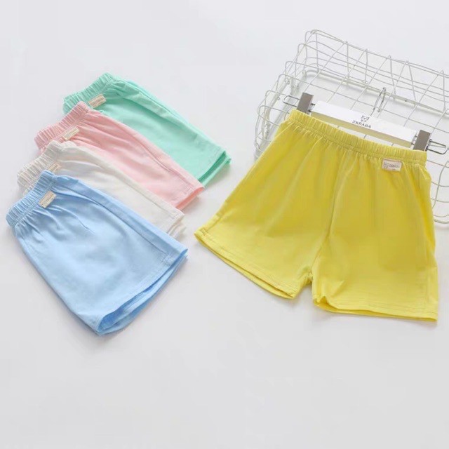 MẪU HÈ| QUẦN COTTON TRƠN MÀU CHO BÉ TRAI VÀ GÁI| 6-16KG