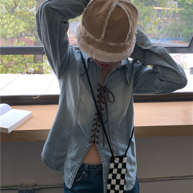 Áo Khoác Denim Tay Dài Chống Nắng Thời Trang Mùa Hè Quyến Rũ Cho Nữ