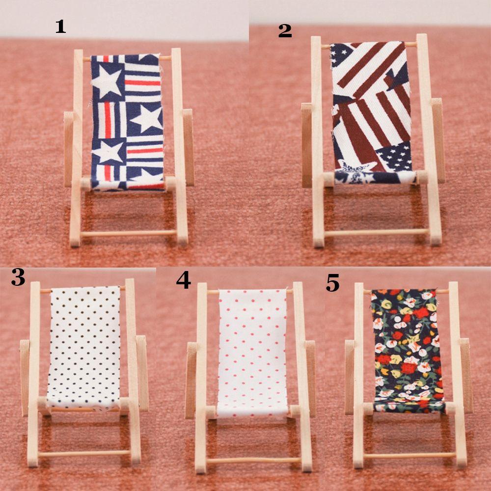 Mô Hình Ghế Bãi Biển Trang Trí Nhà Búp Bê Tỉ Lệ 1: 12