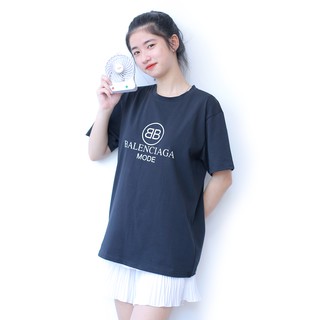 Áo thun nữ form rộng tay lỡ dáng unisex vải cotton co giãn thoáng mát D01