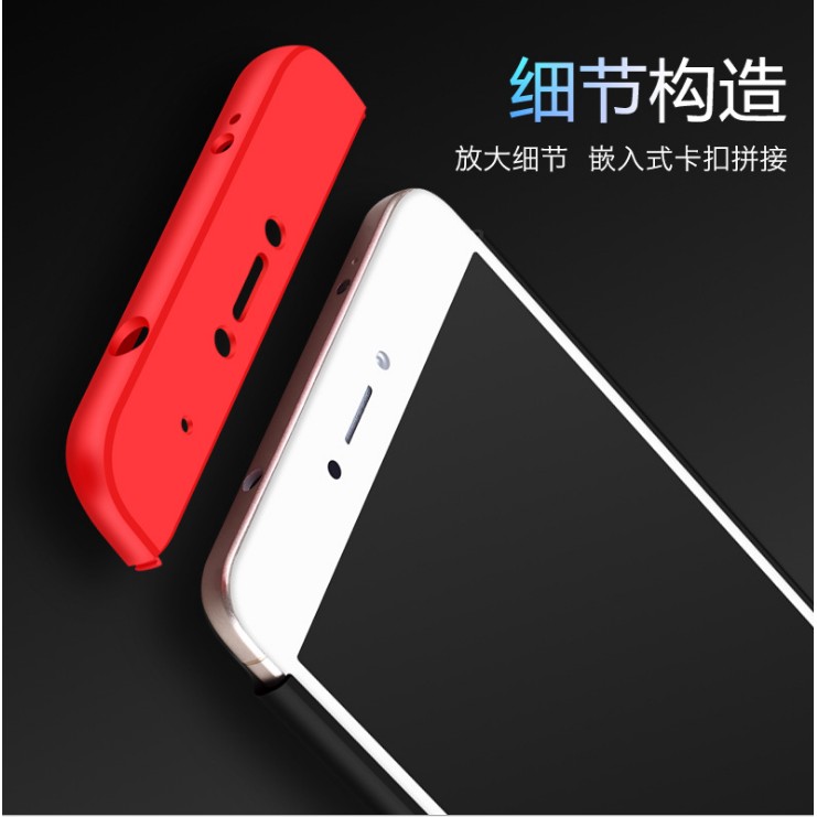 xiaomi note4x | ốp lưng xiaomi redmi note 4x 3mảnh bảo vệ 360 độ thời thượng ( tặng dán nano )