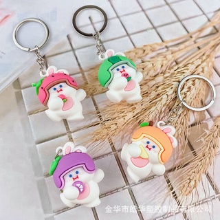 Móc Khóa THỎ ĐỘI NÓN TRÁI CÂY Dễ Thương 💖 𝑭𝑹𝑬𝑬𝑺𝑯𝑰𝑷 💖 [Đơn 200k + Quà]