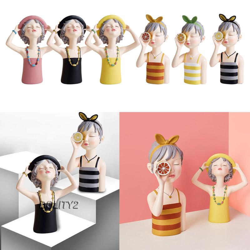 Mô Hình Cô Gái Mùa Hè Bằng Nhựa Resin Thời Trang Để Bàn Trang Trí 2