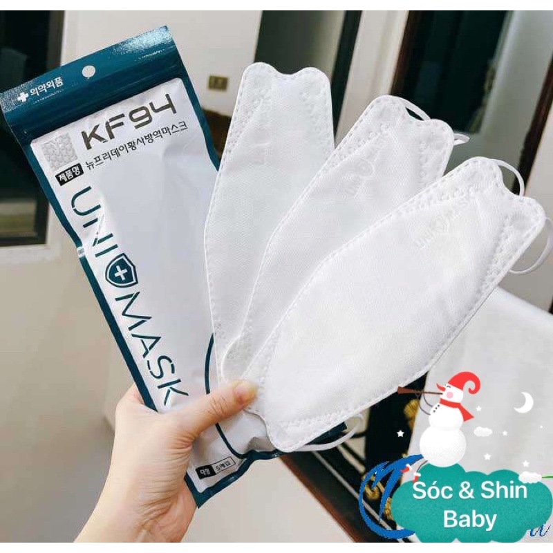 Khẩu trang 4 Lớp KF94 Chống Bụi Mịn Và Kháng Khuẩn Hàng Cao Cấp.