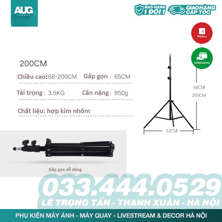 SALE | Đèn Chụp Ảnh Sản Phẩm, Bộ Đèn Studio, quay phim, Livestream chuyên nghiệp, chân đèn cao 2m kèm Softbox 50x70cm