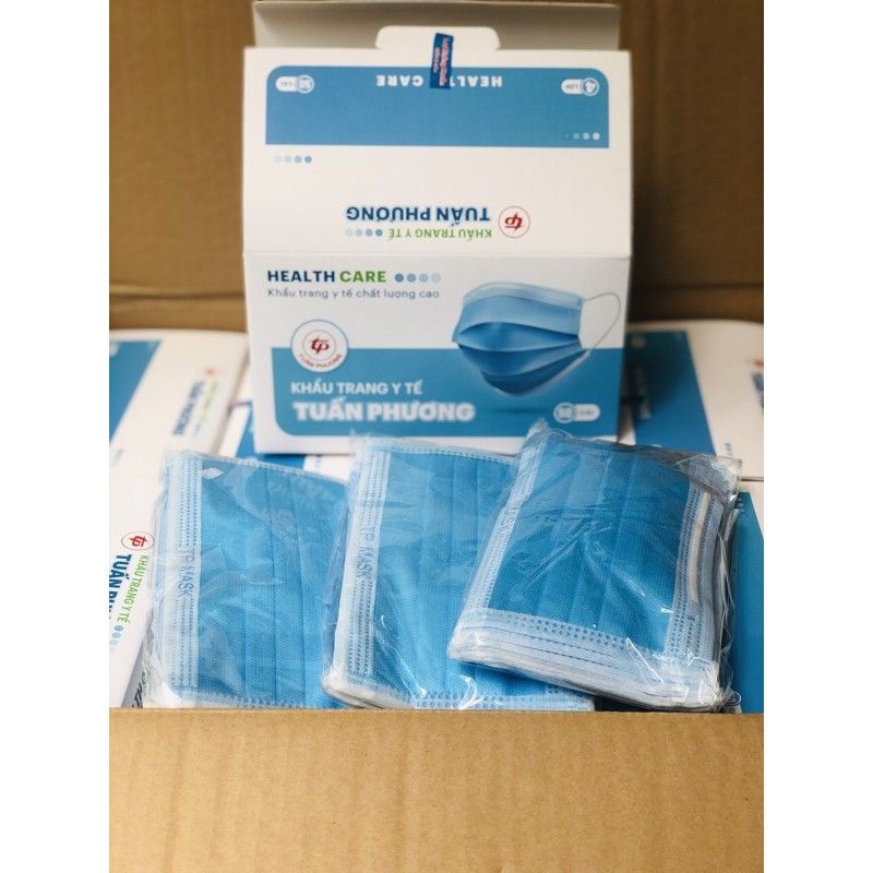 [SIÊU HOT]khẩu trang y tế kháng khuẩn 4 lớp dày dặn hàng công ty có đủ giấy tờ(1hộp/50cái) | BigBuy360 - bigbuy360.vn