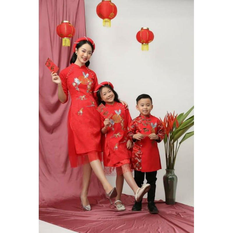 Áo dài mẹ và bé 2022