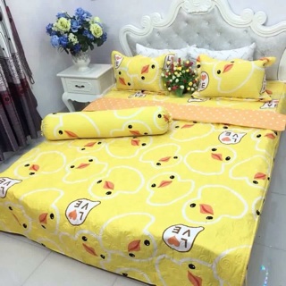 Bộ ga gối chất poly