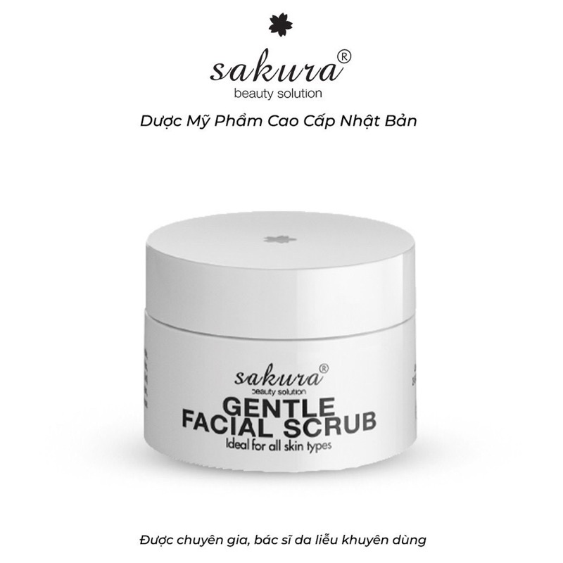 Tẩy tế bào chết vùng mặt Sakura Gentle Facial Scrub 30g