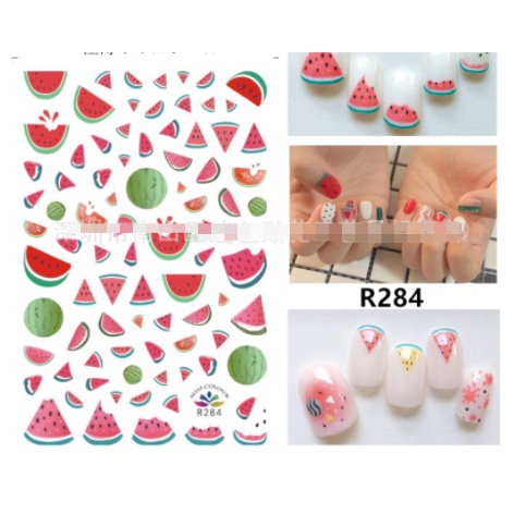 stikcer dâu trang trí nail