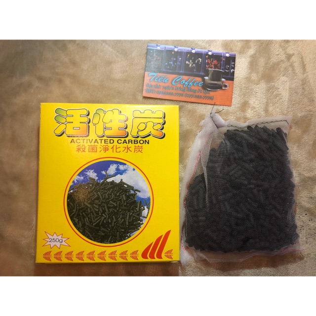 Than hoạt tính cho bộ lọc hồ cá (250g)