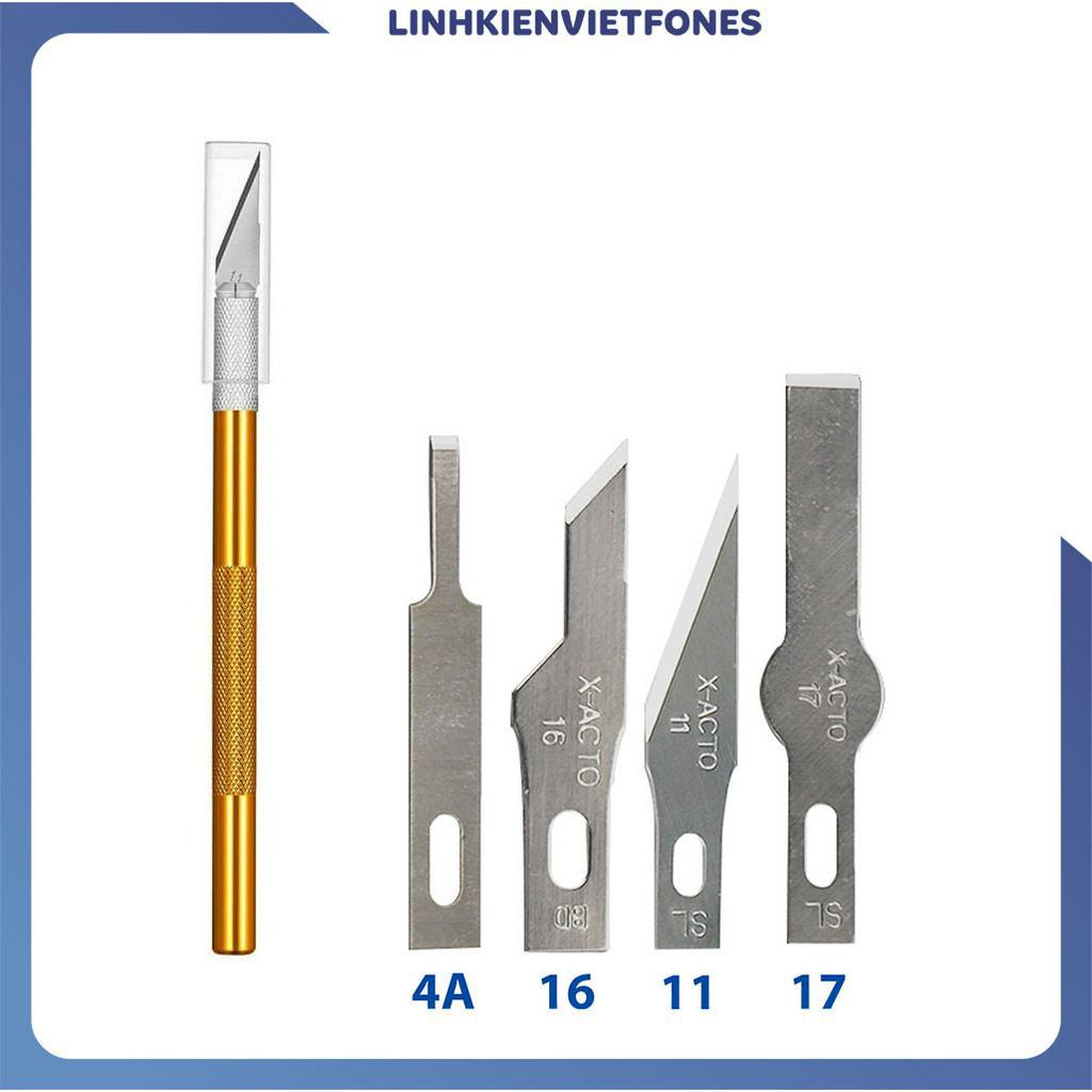 Dao cán tròn, hộp lưỡi nại số 4A / 17 / 11/ 16