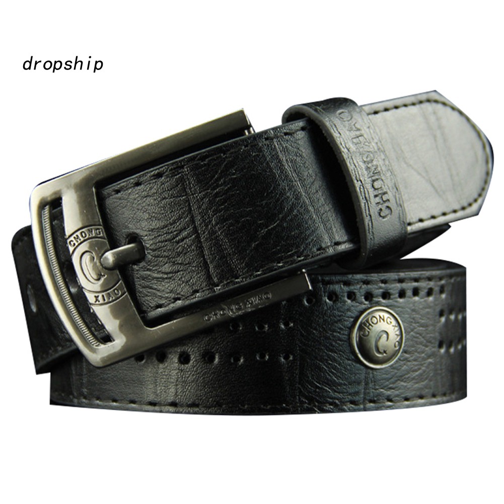 Thắt lưng da phong cách punk thích hợp với quần jean cho nam