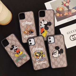 Ốp Điện Thoại Thêu Hình Chuột Mickey Gucci Cho Iphone 11 Pro Max Xs Xr I 7 I 8 P
