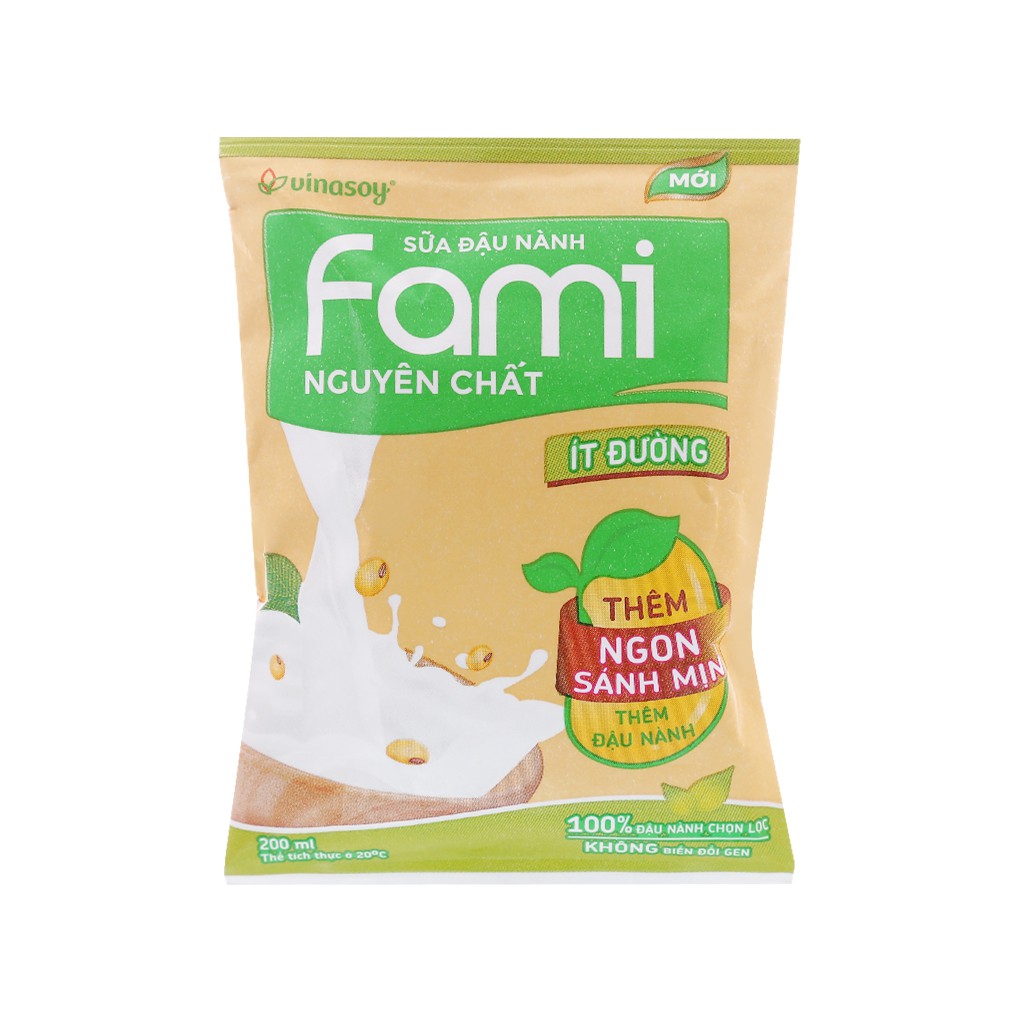 Thùng Sữa đậu nành Fami canxi mix 4 vị nguyên chất, ít đường, phô mai, cà phê (200ml*36 hộp)