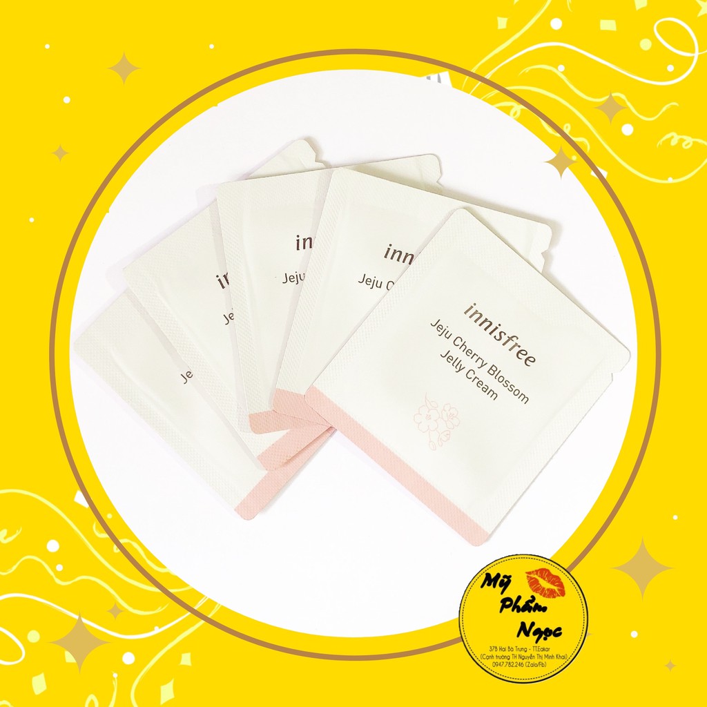 Sample [Gói 1ml] Kem Dưỡng Innisfree Jeju Cherry Blossom Jelly Cream