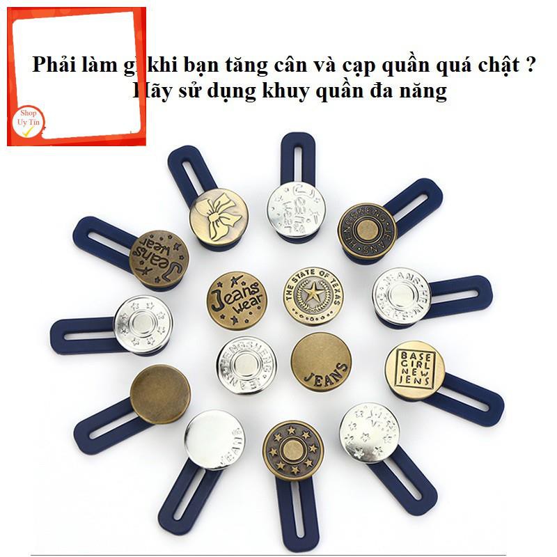 Khuy Gài Nới Rộng Cạp Quần Có Đai Đàn Hồi