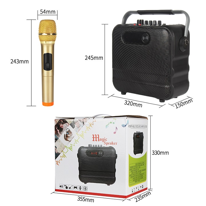 Loa xách tay Bluetooth Karaoke ONTEKCO YH200 - 30W Cao cấp, Kèm Micro không dây | Loa Bluetooth CH621 Kèm Micro Dây