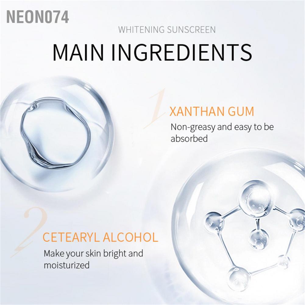 [Hàng mới về] Kem chống nắng UV SPF50+ PA+ làm trắng tông da 2g / 0.07oz