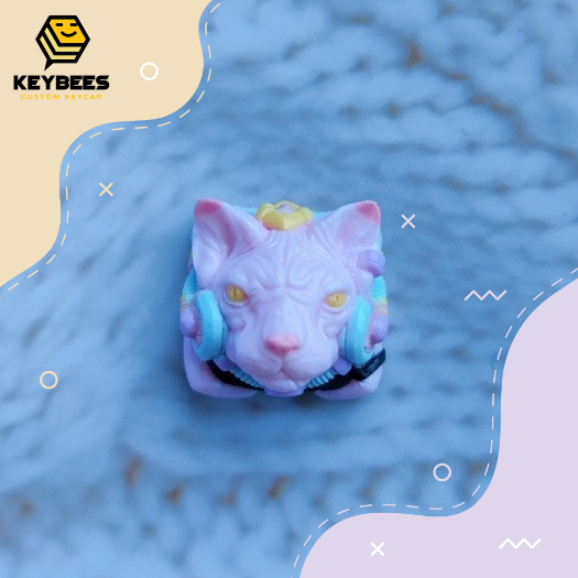 Artisan Keycap - Nút bàn phím cơ resin handmade Sphynix