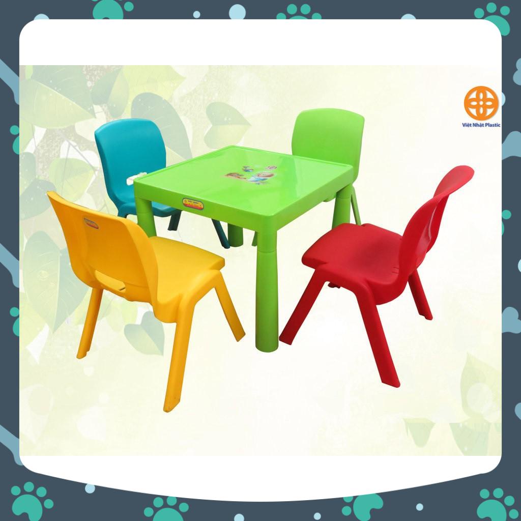 Bàn nhựa học sinh mẫu giáo - 4 chân tháo rời