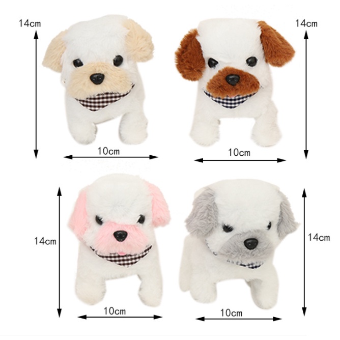 Thú nhồi bông, Chó bông biết đi biết sủa, Đồ chơi chó bông đáng yêu cho bé, Chó nhồi bông biết đi cực xinh cho trẻ em