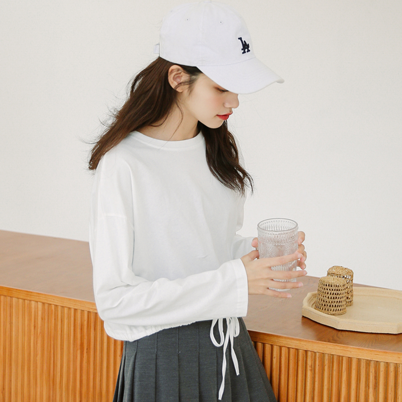 Áo Thun Nữ Tay Dài Dáng Rộng Màu Trơn 30675