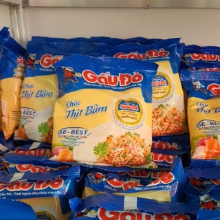 Combo 5 gói cháo gấu đỏ thịt bằm