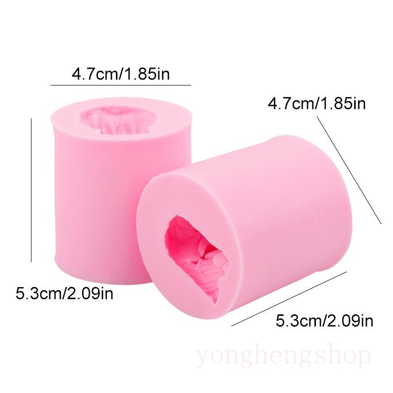 Khuôn silicon làm xà phòng hình gấu 3D dễ thương